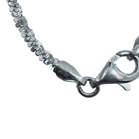 VINTAGE MILOR MARGARITA 925 STERLING SILVER TWISTED NECKLACE - 54" LONG - Picture 9 of 10